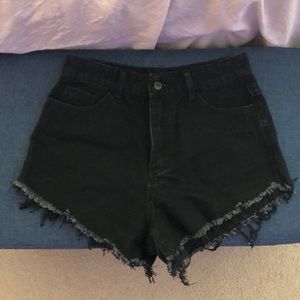 Black Jean Shorts, size M from Shein